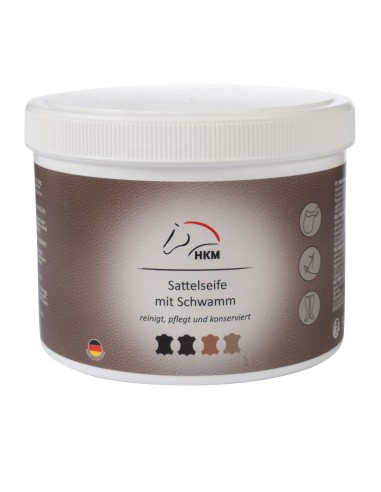 Savon hydratant pour selle avec éponge