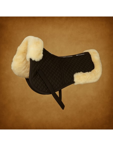 Amortisseur Pro DMH Half Pad peau de mouton véritable Noir / Naturel
