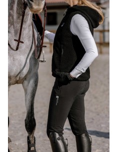 Chaleco polar calefactable EQUITHÈME Heated Valery: sin mangas, con capucha, 3 niveles de calor | Esprit Équitation 2