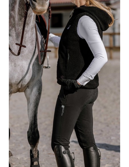 Chaleco polar calefactable EQUITHÈME Heated Valery: sin mangas, con capucha, 3 niveles de calor | Esprit Équitation
