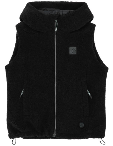 Chaleco polar calefactable EQUITHÈME Heated Valery: sin mangas, con capucha, 3 niveles de calor | Esprit Équitation