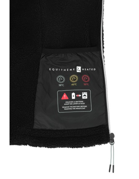 Beheizbare Fleeceweste EQUITHÈME Heated - Valery ohne seine Batterie