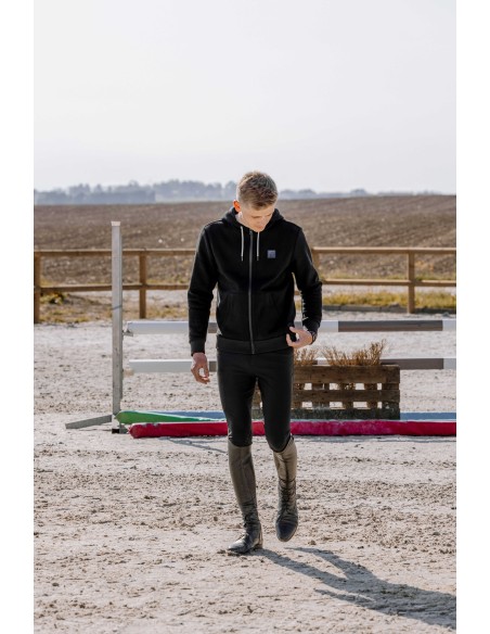 Sweat chauffant EQUITHÈME Heated Olwen – capuche, 3 niveaux de chauffe | Esprit Équitation