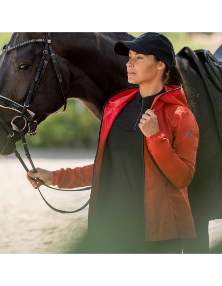 Veste imperméable Rouge ESLina Euro-Star