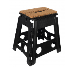 Tabouret / Marche pied pliant avec paillasson