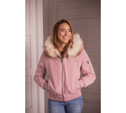 Bomber PENELOPE LEPREVOST "Lyon" Capuche fausse fourrure