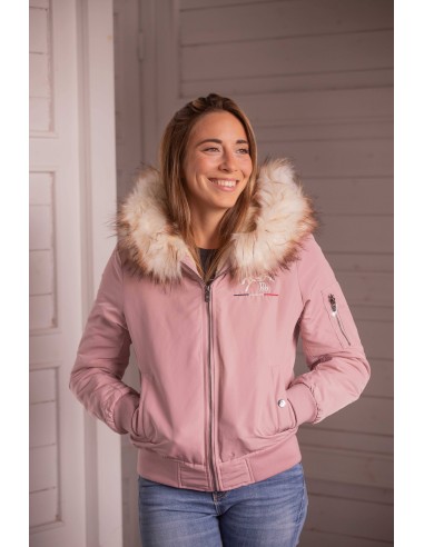 Bomber PENELOPE LEPREVOST "Lyon" Capuche fausse fourrure