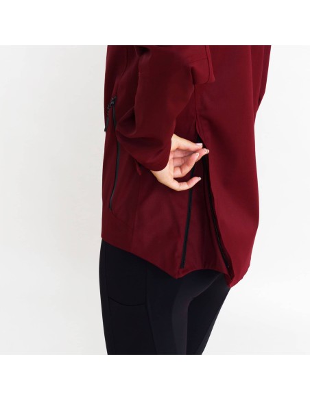 Bordeauxfarbene Ambria-Jacke Euro-Star