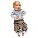 Pantalon coton carreaux  bébé  Haute qualité Equi-Thème