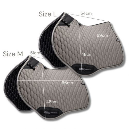 Tapis De Selle Stubben Streamline – Laine D’Agneau – Noir Taille L Neuf