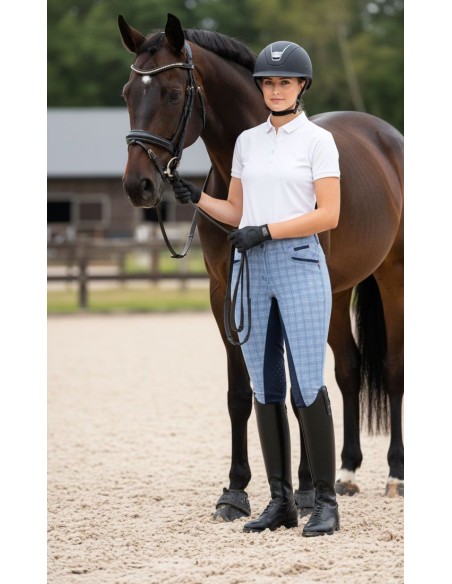 Pantalon femme Laura full check shiny Euro star