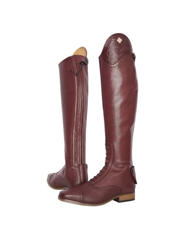Botas de montar Olania de cuero plateado Imperiel-Riding