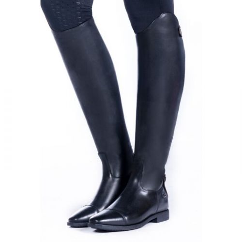 Dream Pairs Army Bottes d'équitation à bout rond et talon bottier pour