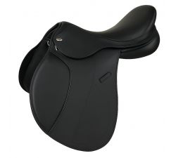 Silla de montar de cuero mixto reacondicionada