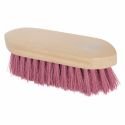 Bouchon brosse dure dos bois vernis 18 cm Orange fluo