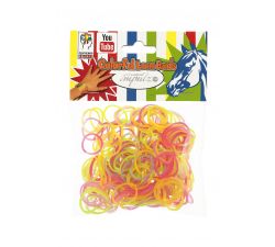 10er-Set Loom Bands Rainbow Colour elastische Armbänder