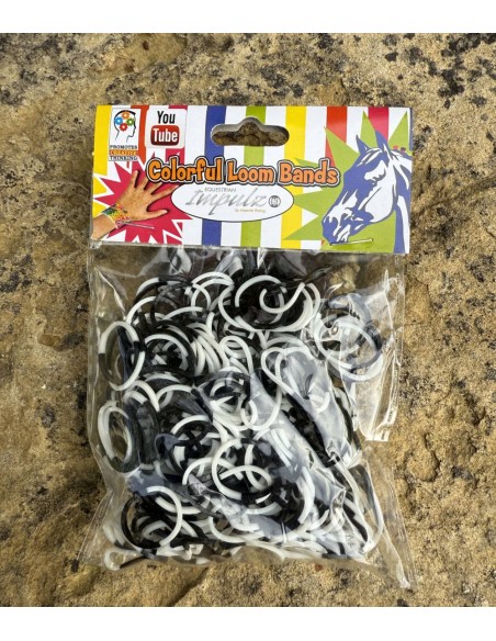 Lot de 10 Loom Bands Rainbow Colour élastiques à bracelets