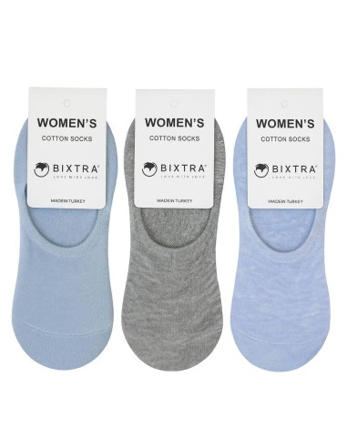 Lote de 3 pares de calcetines Brixta Invisible Pig 95% algodón