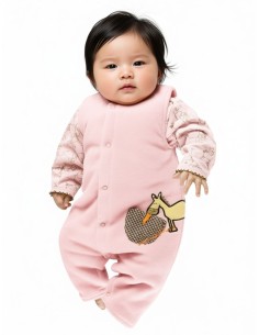 Fleece-Overall Baby ärmellos Hohe Qualität Equi-Thema