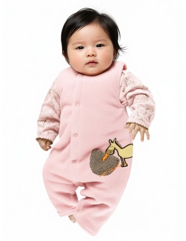 Fleece-Overall Baby ärmellos Hohe Qualität Equi-Thema