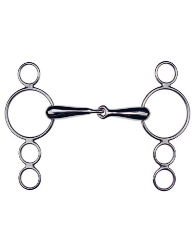 Verstellbares 4-Ring-Gebiss " Pessoa " Feeling - Modulierbarer Effekt für Kontrolle & Balance