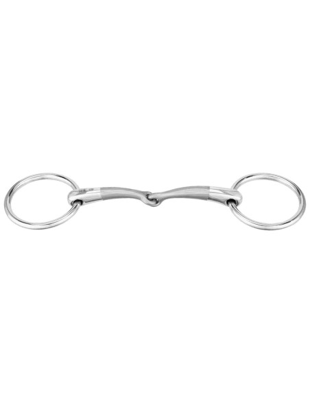 Mors de bride 2 anneaux SPRENGER - Satinox canon 14mm simple brisure