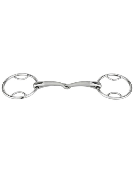 SPRENGER 2-Ring-Gebiss - Satinox mit Passagen, gebrochen