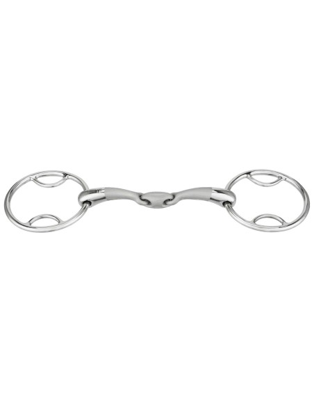 Mors 2 anneaux SPRENGER - Satinox à passes, double brisure