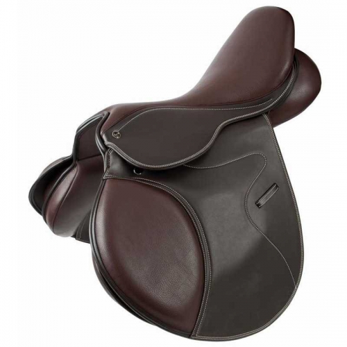 Selle Synthétique Stock Saddle Avec Corne – Noire, Taille 15 Pouces (Inde)