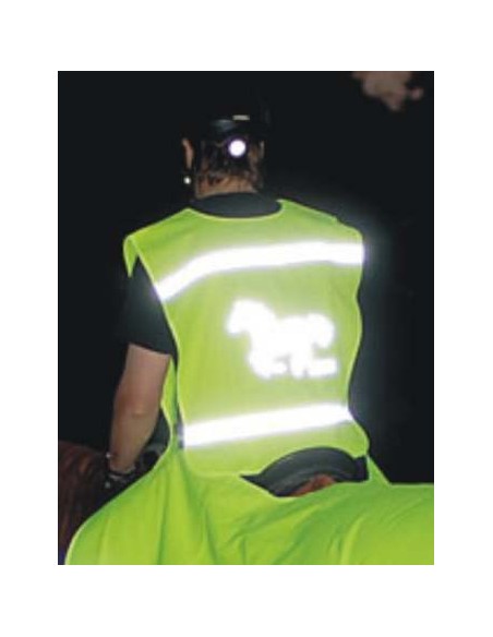 Fluoreszierende und reflektierende Sicherheitsweste in Erwachsenengröße