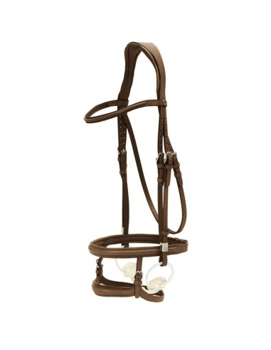 Bridon Pro-Jump avec Slide & Lock muserolle tandem Stubben