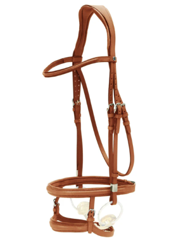 Bridon Pro-Jump avec Slide & Lock muserolle tandem Stubben