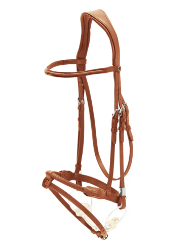 Bridon Pro-Jump avec Slide & Lock muserolle corde Stubben