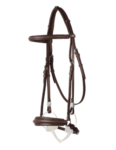 Bridon Leitrim avec Slide & Lock muserolle allemande Stubben