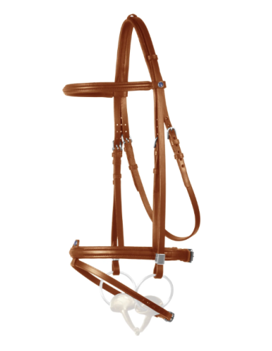 Bridon Leitrim avec Slide & Lock muserolle combinée Stubben