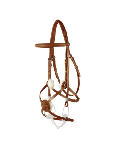 Bridon Leitrim avec Slide & Lock muserolle croisée Stubben