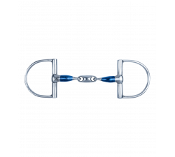 Bocado anatómico doble curvo Sweet Iron D-Ring Waldhausen