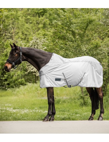 Couverture Anti-mouches Pour Cheval WALDHAUSEN - Taille 125 Cm, Col Amovible, Gris - Protection Contre Les Insectes - 3