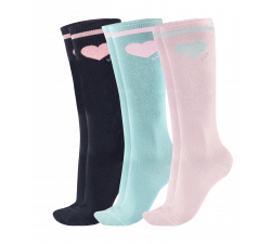 Chaussettes d’équitation enfants Glitter, ELT lot de 3