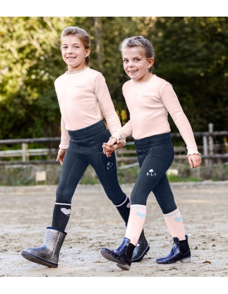 Chaussettes d’équitation enfants Glitter, ELT lot de 3