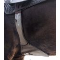 Sangle de selle en cuir avec bavette ventrale élastique Waldhausen