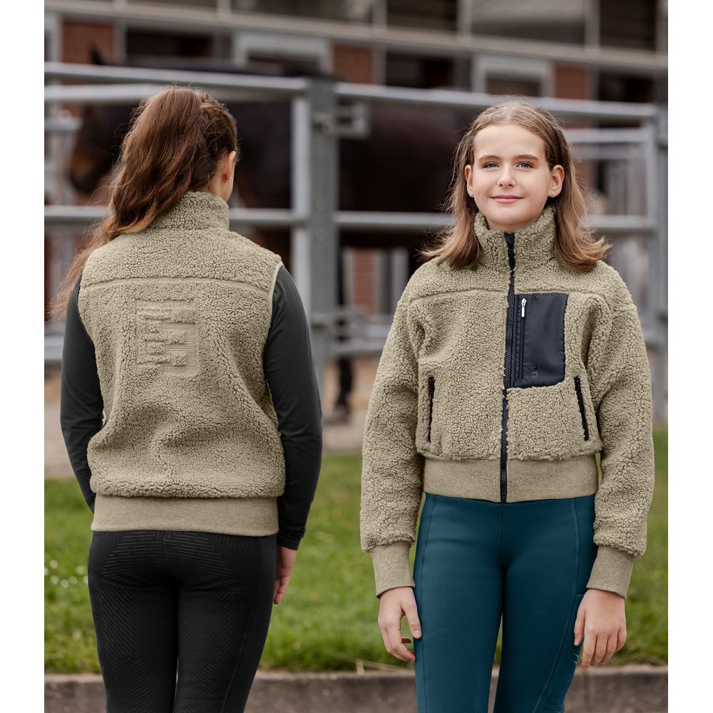 Manteau de fourrure de Teddy solide avec fermeture... – Grandado Manteau de fourrure de Teddy solide avec fermeture... – Grandado