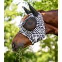 Masque anti-mouches Puck Zebra Waldhausen du shetland au trait