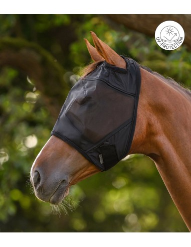Masque anti-mouche sans oreilles PREMIUM Waldhausen du shetland au trait