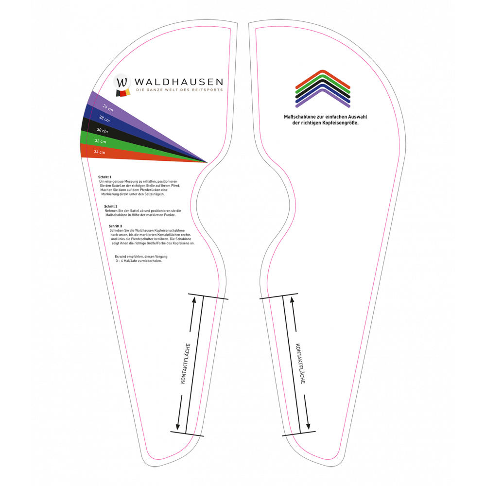 Gabarit mesure d'arcade pour selles Waldhausen Waldhausen