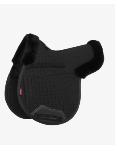Tapis de selle mixte en forme doublé en Merino