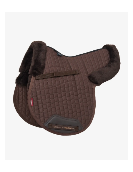 Tapis de selle mixte en forme doublé en Merino