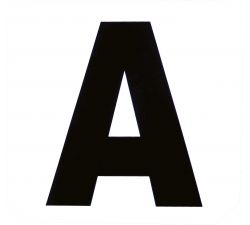 Set de 12 lettres de manège HIPPOTONIC autocollantes