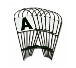 Letras de carril sobre soportes metálicos para plantar, 20 x 40 m Waldhausen