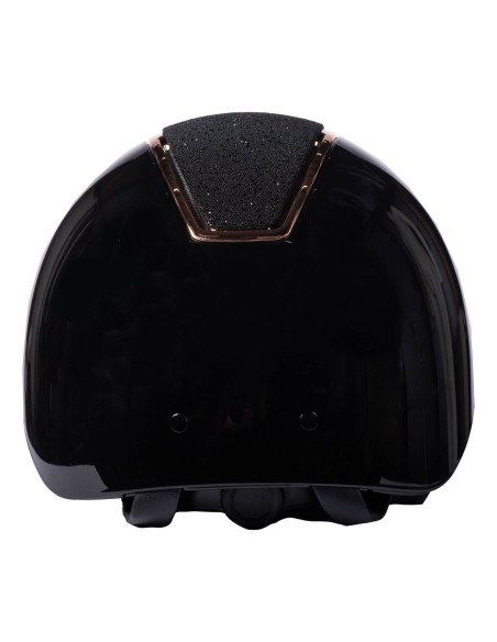 Casque Lady Shield noir/rose Brillant HKM
